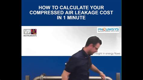 compressed air leakage test|how to determine air leak.